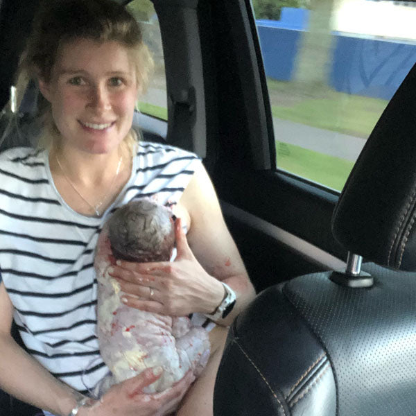 Hayley NEARLY makes it to hospital to deliver her baby …but not quite!