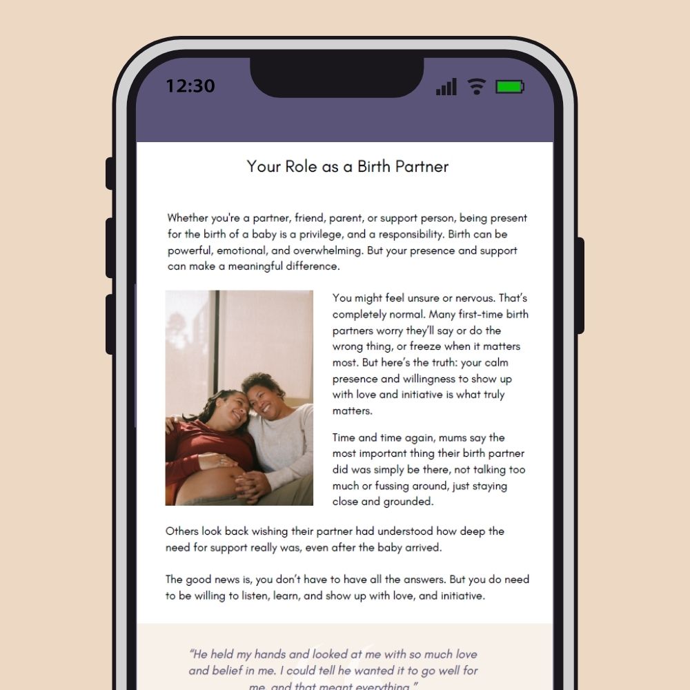 A Birth Partner's Guide e-book