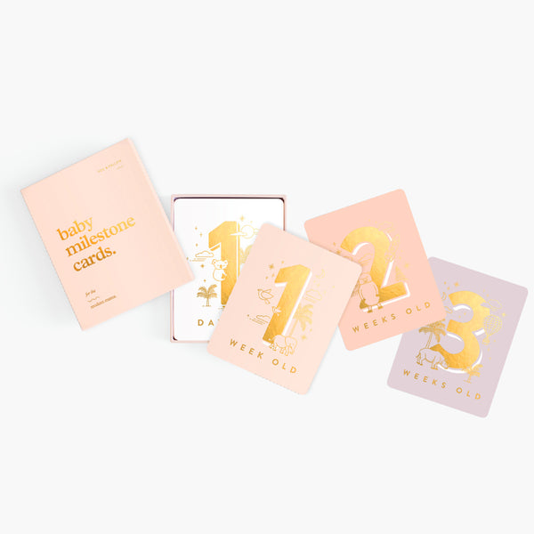 Baby Milestone Cards : Fox & Fallow Pink or Blue